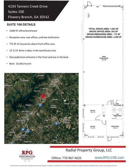 More Photos Of 4193 Tanners Creek Dr, Flowery Branch Warehouse For Lease