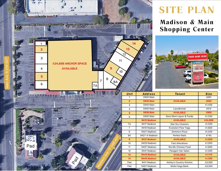 More Photos Of 9407-9417 Madison Ave, Orangevale Unknown For Lease