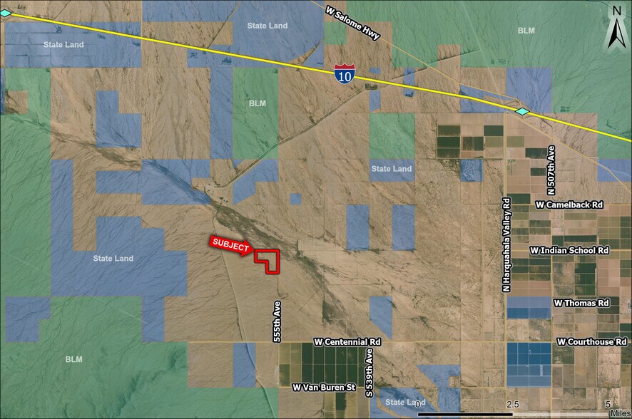 More Photos Of 555th & Indian School Rd 120 AC ave, Tonopah Land For Sale