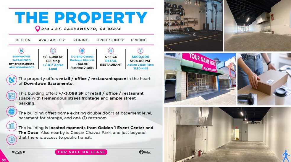 More Photos Of 910 J St, Sacramento Storefront For Sale
