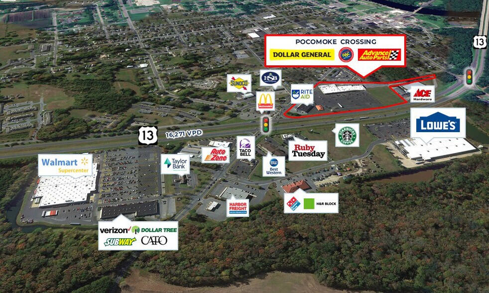 Primary Photo Of 511 Linden Ave, Pocomoke City General Retail For Sale