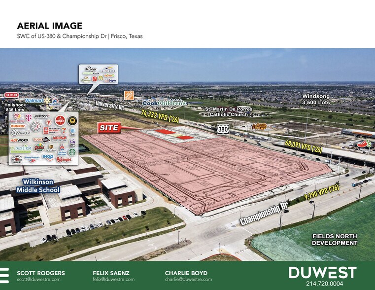 More Photos Of SWC of US Hwy 380 & Championship Dr, Frisco Unknown For Lease