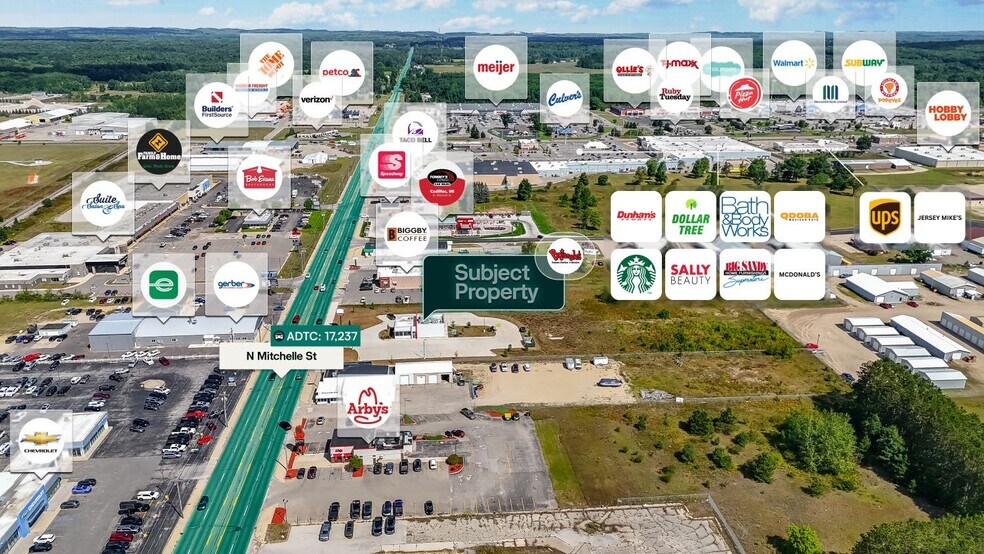 More Photos Of 1770 N Mitchell St, Cadillac Fast Food For Sale