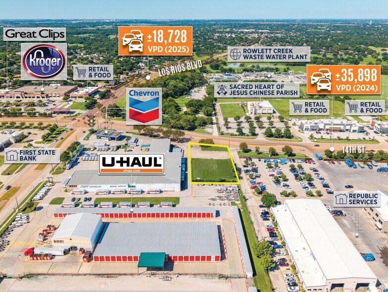 More Photos Of 4120 14th St, Plano Land For Lease