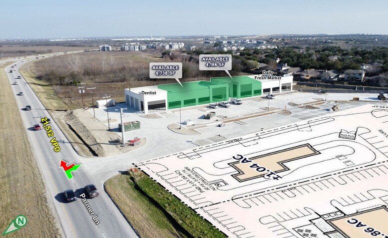 More Photos Of SEC of Parmer & Harris Branch, Manor General Retail For Lease