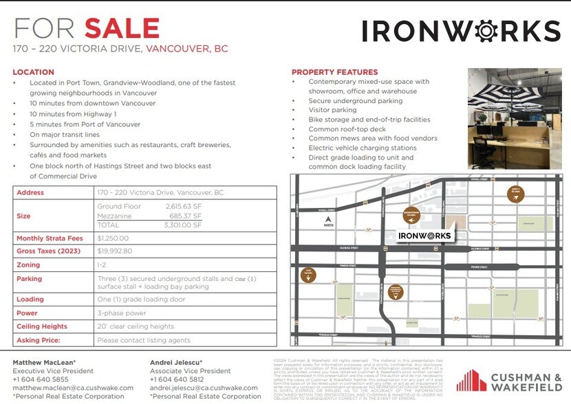 More Photos Of 220 Victoria Dr, Vancouver Warehouse For Sale