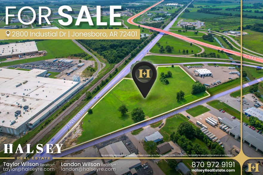 Primary Photo Of 2800 Industrial Dr, Jonesboro Land For Sale