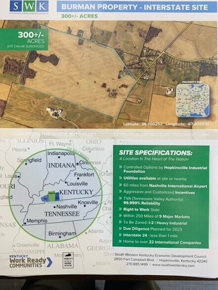 Primary Photo Of Pembroke Oak Grove Road, Hopkinsville Land For Sale