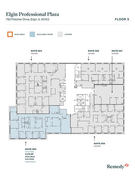 More Photos Of 750 Fletcher Dr, Elgin Medical For Lease