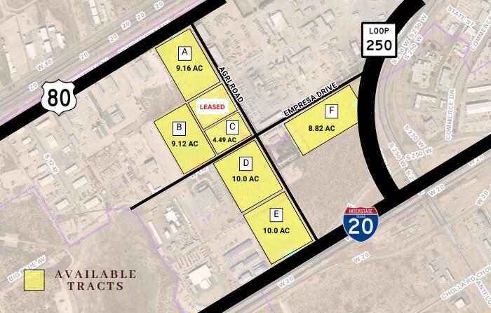 Primary Photo Of I-20 and Loop 250, Midland Land For Lease