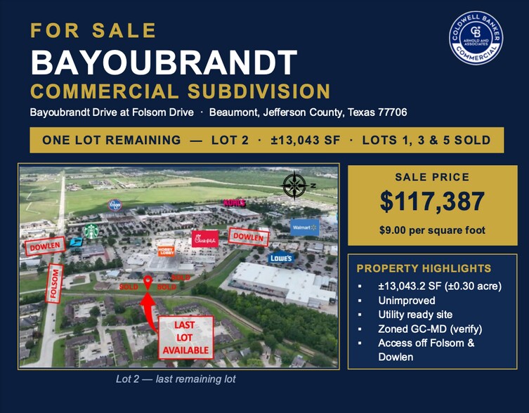 Primary Photo Of 2 Bayou Brandt, Beaumont Land For Sale