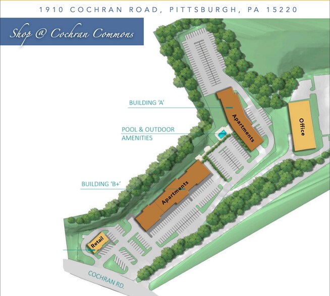 More Photos Of 1910 Cochran Rd, Pittsburgh General Retail For Lease