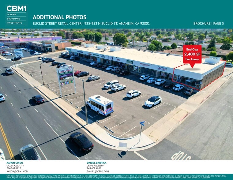 More Photos Of 939-953 N Euclid St, Anaheim Unknown For Lease