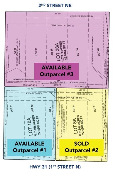 More Photos Of 566 1st N st, Alabaster Land For Lease