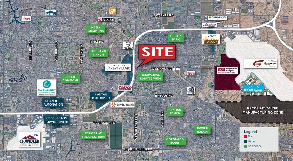 More Photos Of NEC Santan Loop 202 & Williams Field Rd, Gilbert Land For Sale