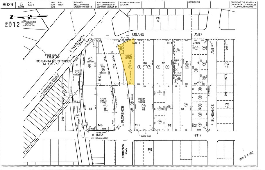 More Photos Of 10725 Leland Ave, Whittier Land For Sale