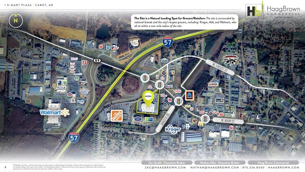 More Photos Of 1 Kmart Plz, Cabot Freestanding For Lease