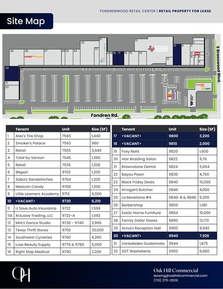 More Photos Of 9700-9950 Fondren Rd, Houston Unknown For Lease