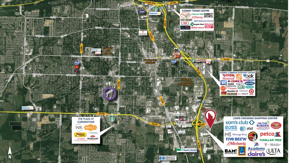 More Photos Of Interstate 40 & Dave Ward Dr, Conway Land For Sale