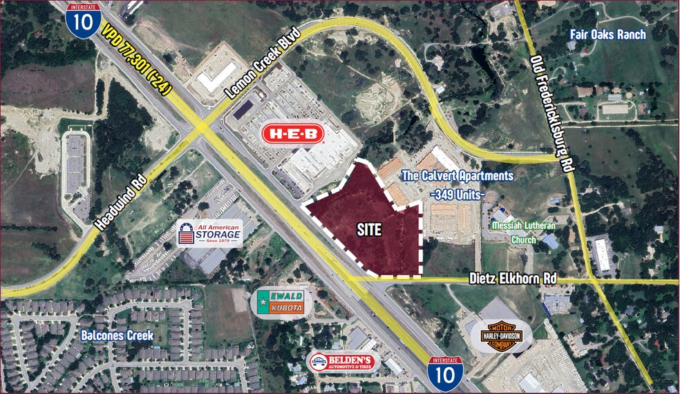 Primary Photo Of IH 10 W & Dietz-Elkhorn Rd, Boerne Land For Sale