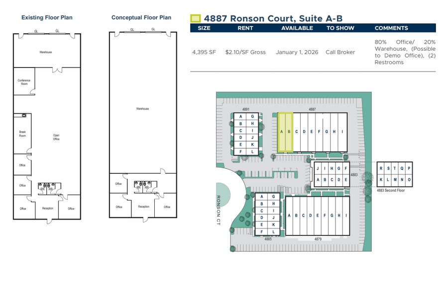 More Photos Of 4883 Ronson Ct, San Diego Unknown For Lease