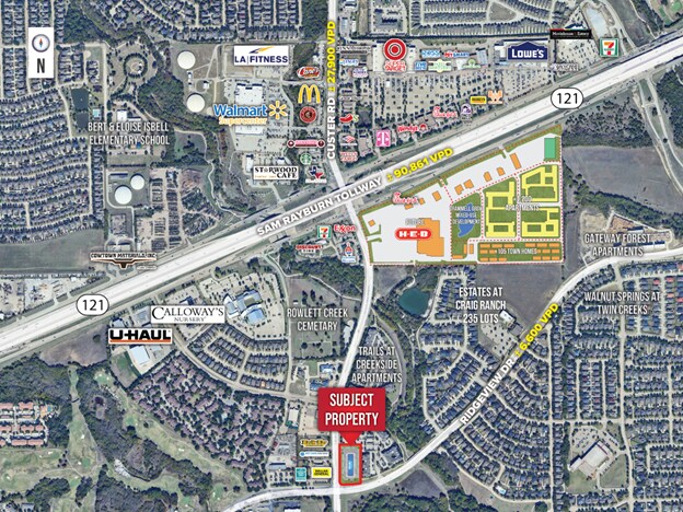 More Photos Of NEQ Ridgeview & Custer, Allen General Retail For Sale