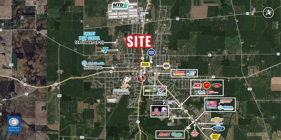 More Photos Of 85 W Main St, Shelby Bank For Lease