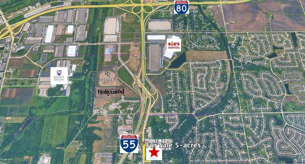 More Photos Of NWC Rte 59 & Amendodge Rd, Shorewood Land For Sale