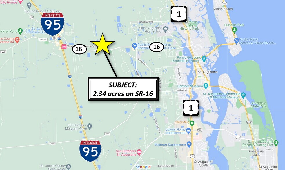 More Photos Of Zygmont Ct and State Road 16, Saint Augustine Land For Sale