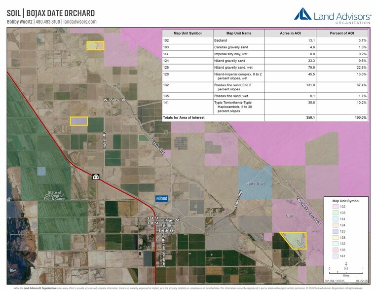 More Photos Of NEC Old English Rd & Hobbs rd, Niland Land For Sale