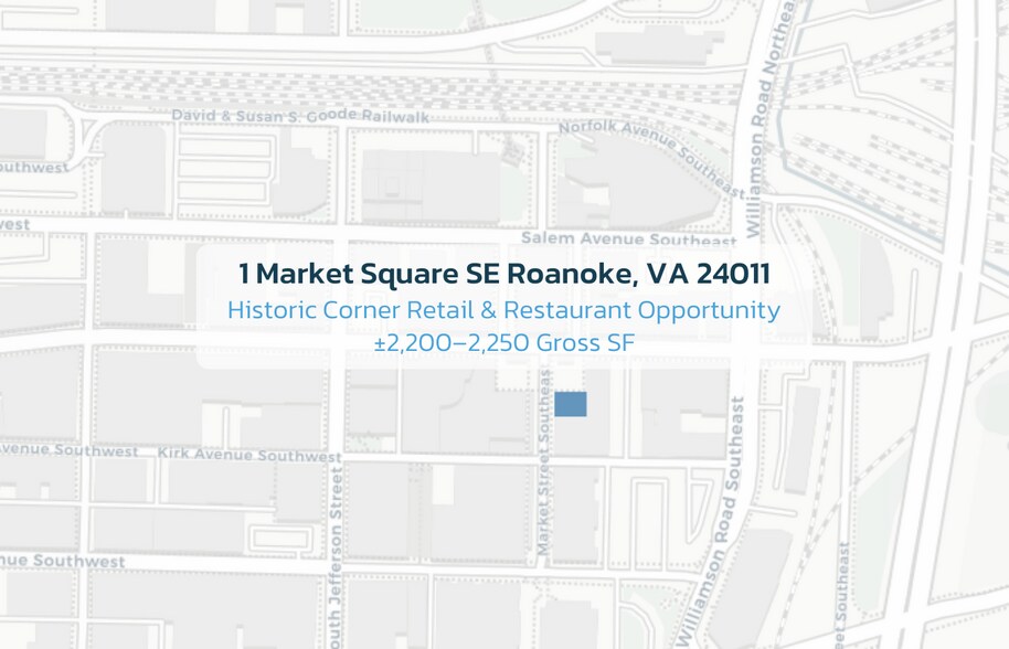 More Photos Of 210 Market St SE, Roanoke Storefront For Lease