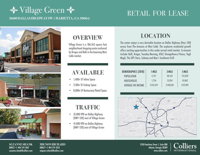 More Photos Of 3600 Dallas Hwy SW, Marietta Supermarket For Lease