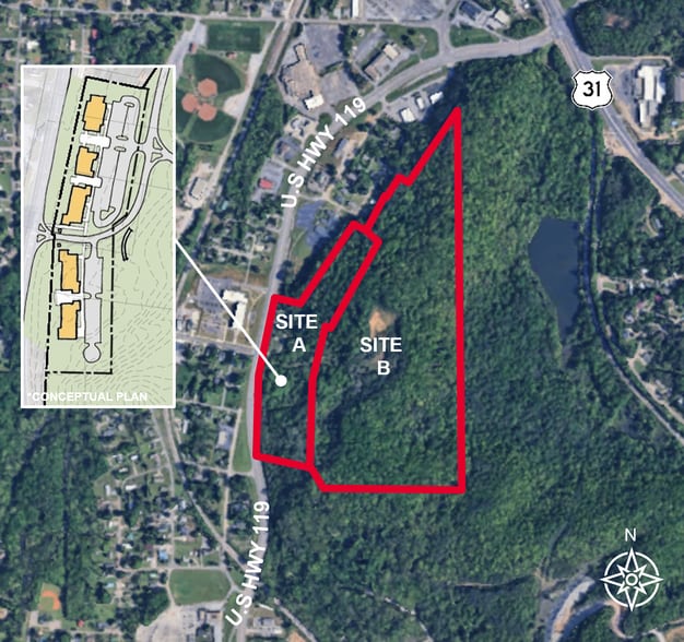 More Photos Of U.S Highway 119, Alabaster Land For Sale