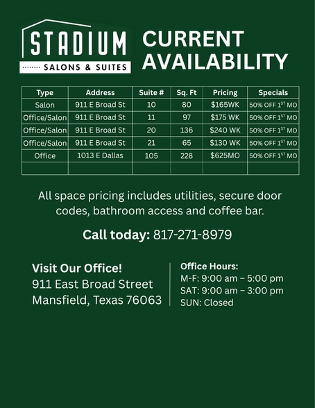 More Photos Of 911-1003 E Broad St, Mansfield Self Storage For Lease