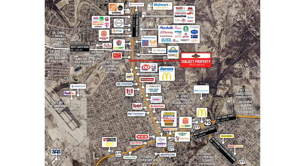 More Photos Of 1918 Veterans Blvd, Del Rio Restaurant For Sale