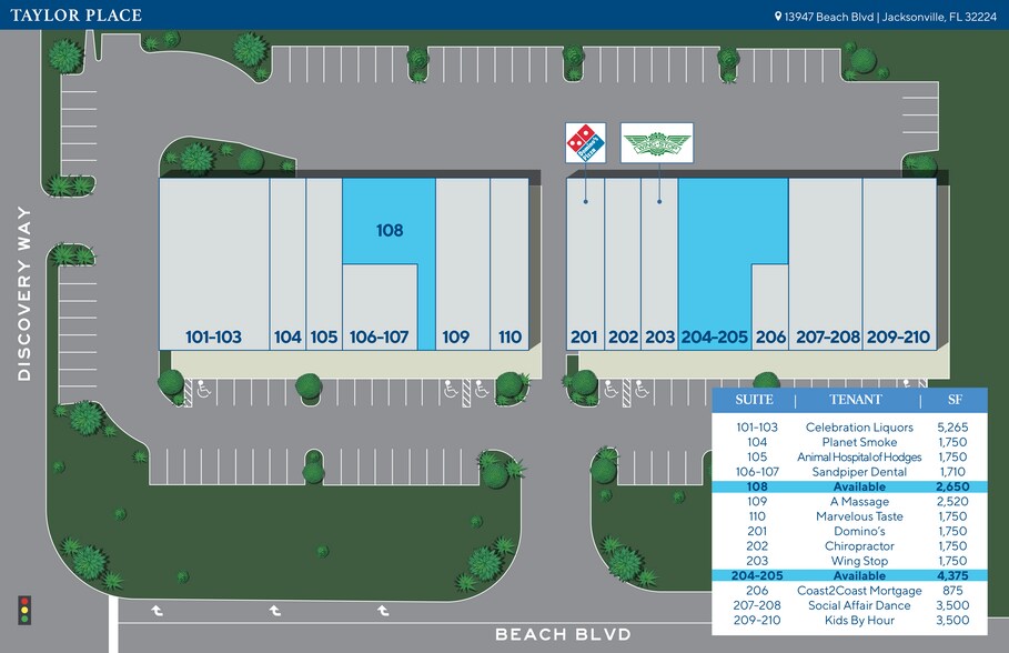 More Photos Of 13947 Beach Blvd, Jacksonville General Retail For Lease
