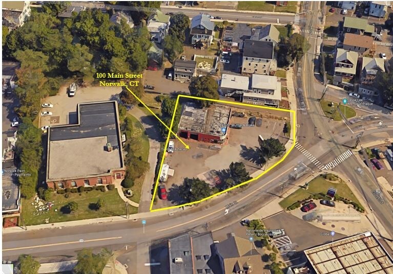 Primary Photo Of 100 Main St, Norwalk Auto Repair For Sale