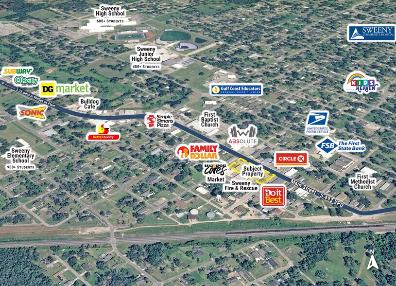 More Photos Of 200-201 N Main St, Sweeny Storefront For Sale