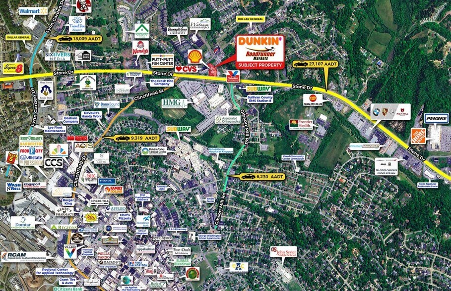 More Photos Of 120 W Stone Dr, Kingsport Service Station For Sale