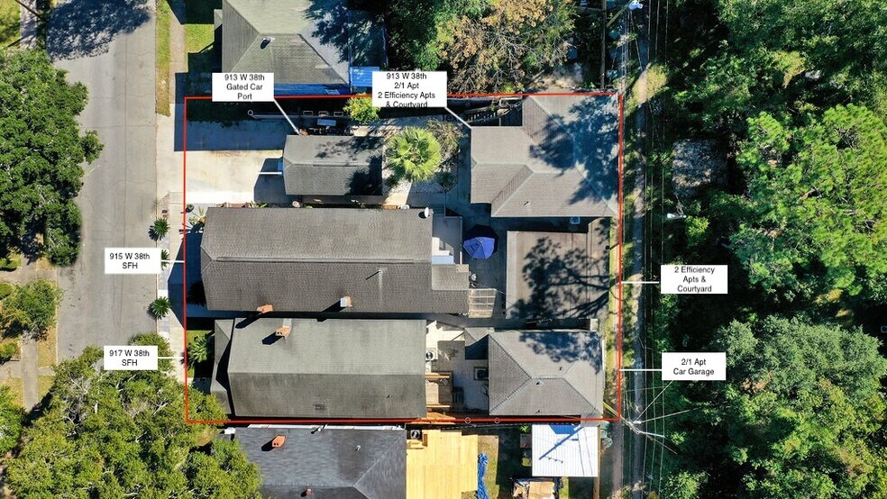 Primary Photo Of 913-917 W 38th st, Savannah Apartments For Sale