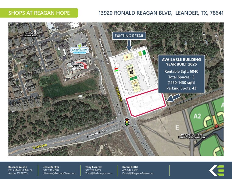 More Photos Of 13920 Ronald W Reagan Blvd, Leander General Retail For Lease