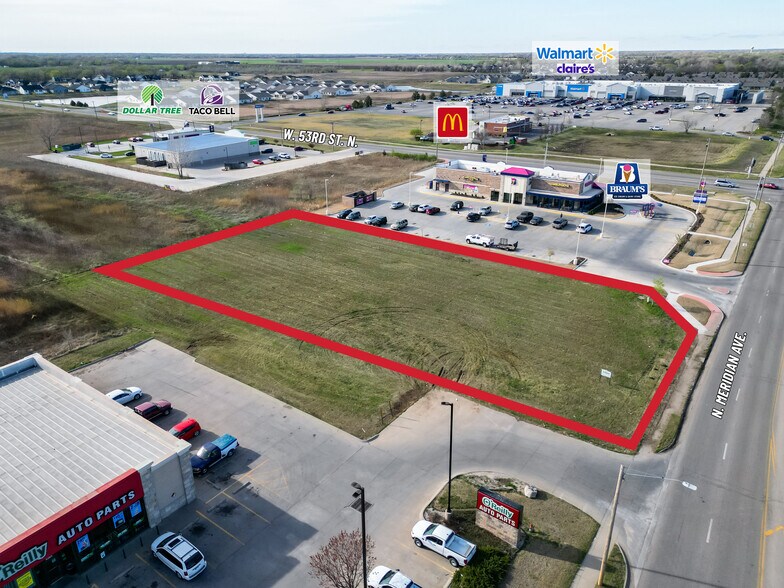 More Photos Of S. of SW/C at Meridian & 53rd St., Wichita Land For Sale