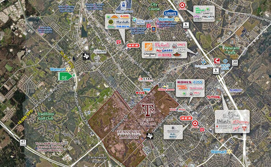 More Photos Of 521 N Harvey Mitchell Pky, Bryan Storefront Retail Office For Lease