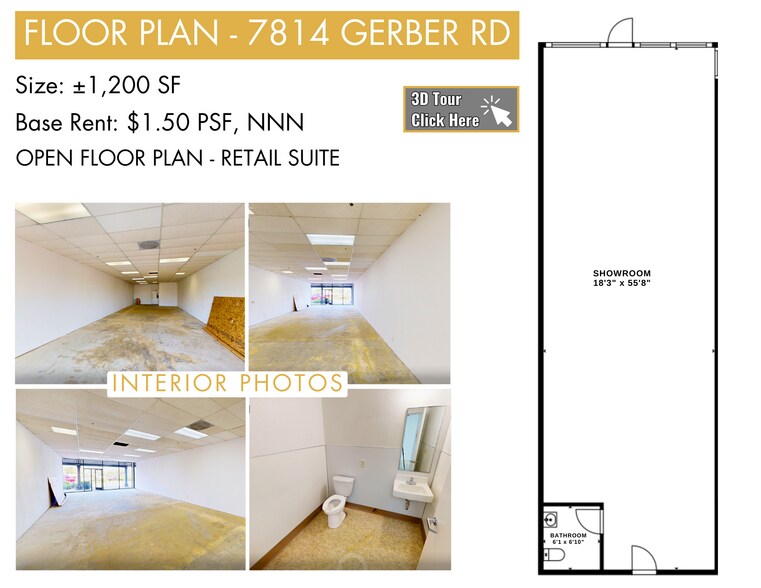 More Photos Of 7802-7856 Gerber Rd, Sacramento Storefront For Lease