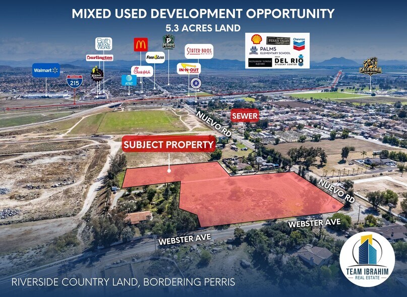 More Photos Of NE Corner of Nuevo Rd. and Webster Ave., Perris Land For Sale
