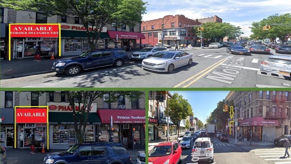 Primary Photo Of 1672-1676 Pitkin Ave, Brooklyn Storefront Retail Residential For Lease