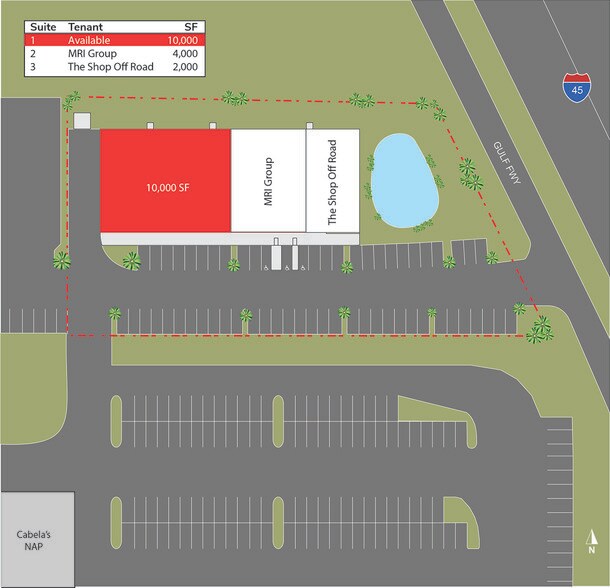 More Photos Of 2403 Gulf Fwy S, League City Storefront Retail Office For Lease