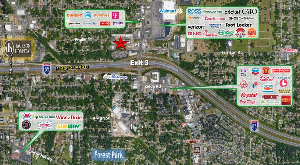 More Photos Of 2720 Poplar St, Montgomery General Retail For Lease