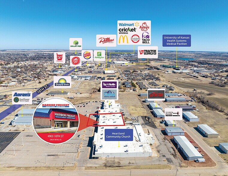 More Photos Of 4903 10th St, Great Bend Freestanding For Sale