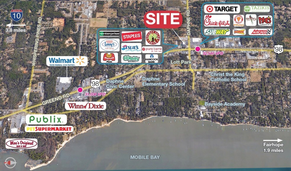 More Photos Of 1802 US Highway 98, Daphne Storefront Retail Office For Lease